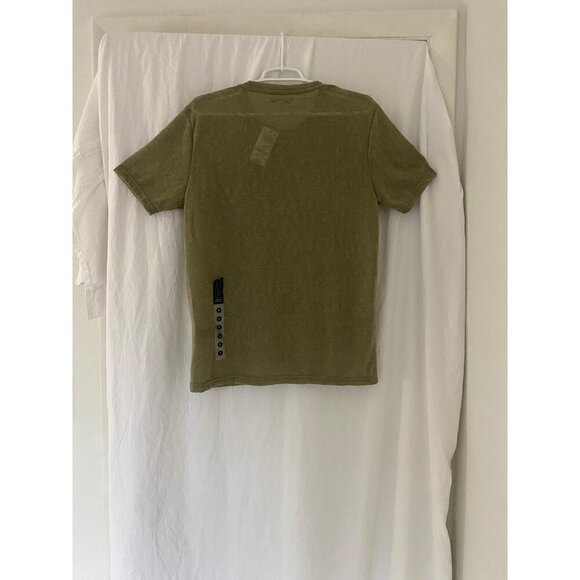 AND NOW THIS, short-sleeved pullover, for men, green, polyester, size S. - Picture 3 of 5